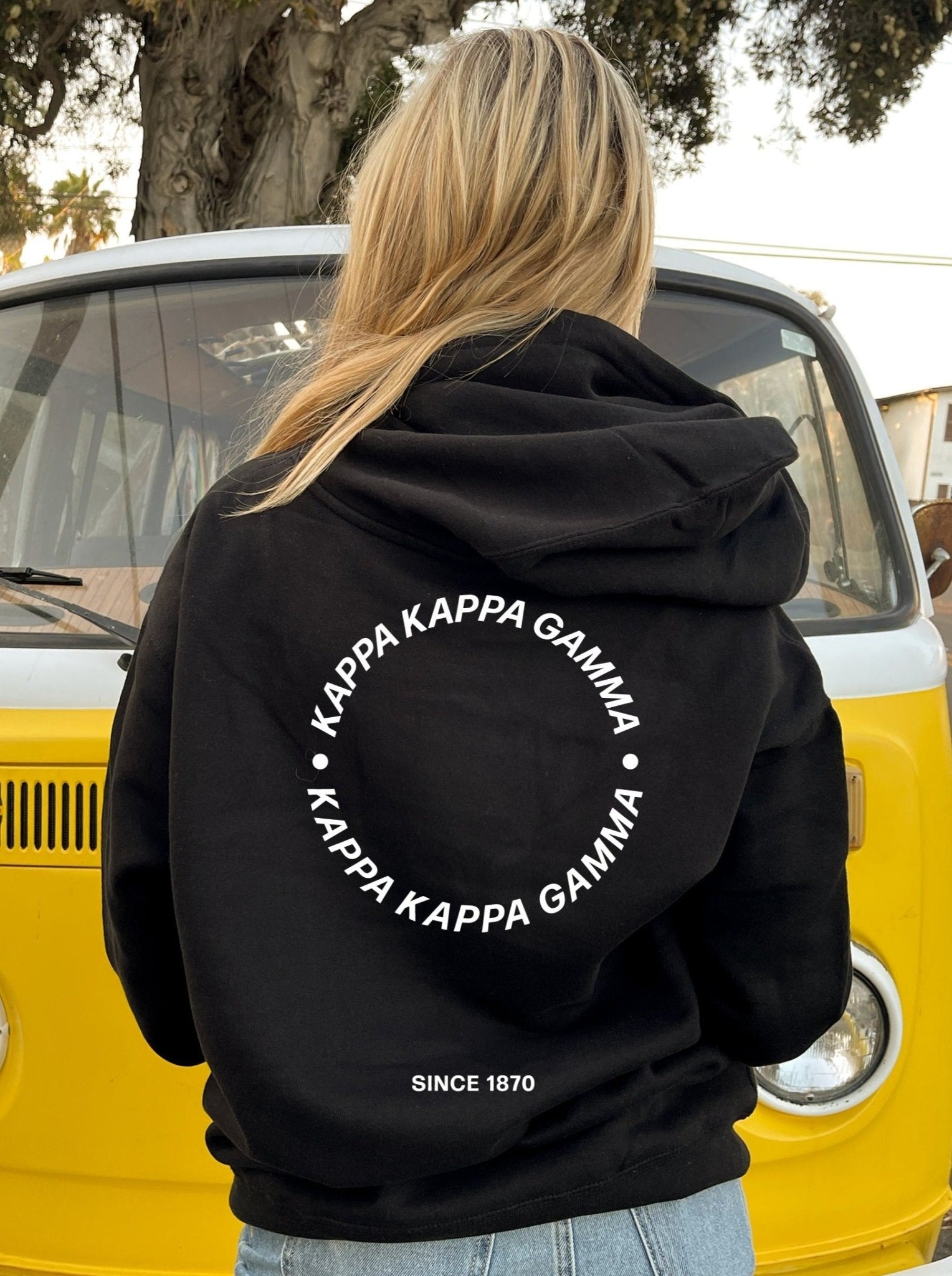 Hoodie KKG Kappa Swea greekify Circle / Sorority Gamma Kappa Cute Simple – Trendy