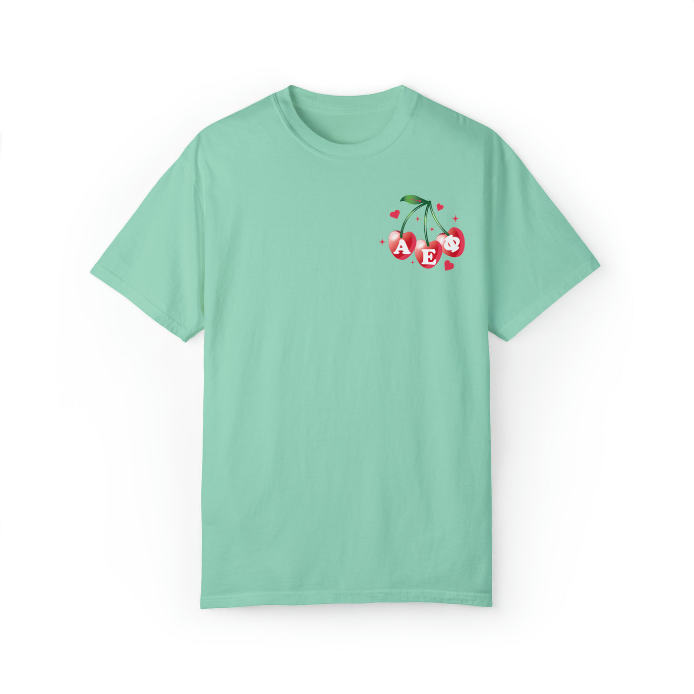 Alpha Epsilon Phi Cherry Airbrush Sorority T-shirt