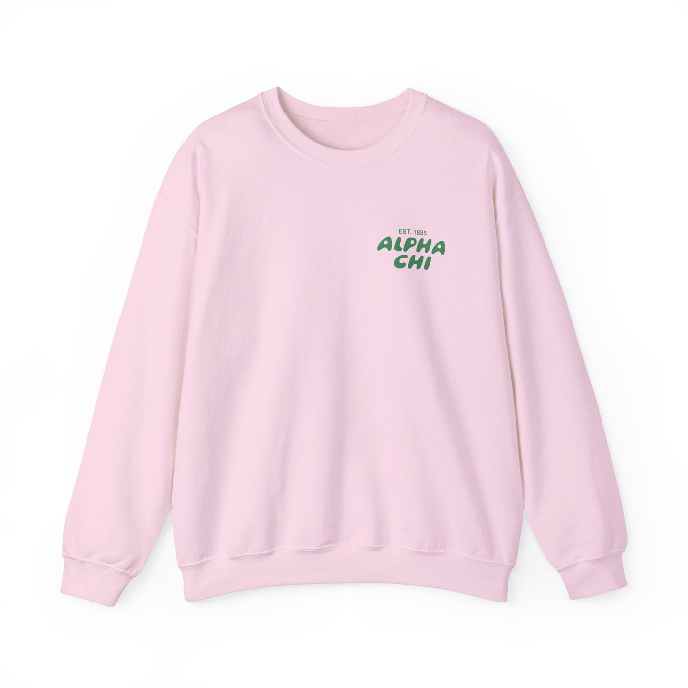 Alpha Chi Omega Bubble Font Sorority Crewneck Sweatshirt | Alpha Chi AXO Trendy Sweatshirt | Big Little Gift | Recruitment Gift