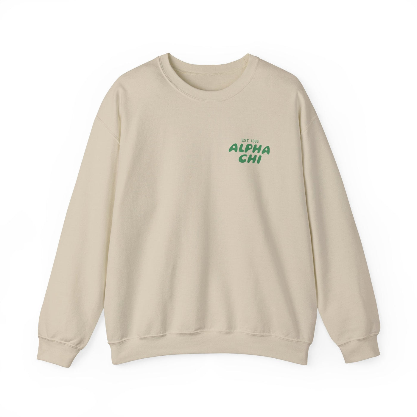 Alpha Chi Omega Bubble Font Sorority Crewneck Sweatshirt | Alpha Chi AXO Trendy Sweatshirt | Big Little Gift | Recruitment Gift