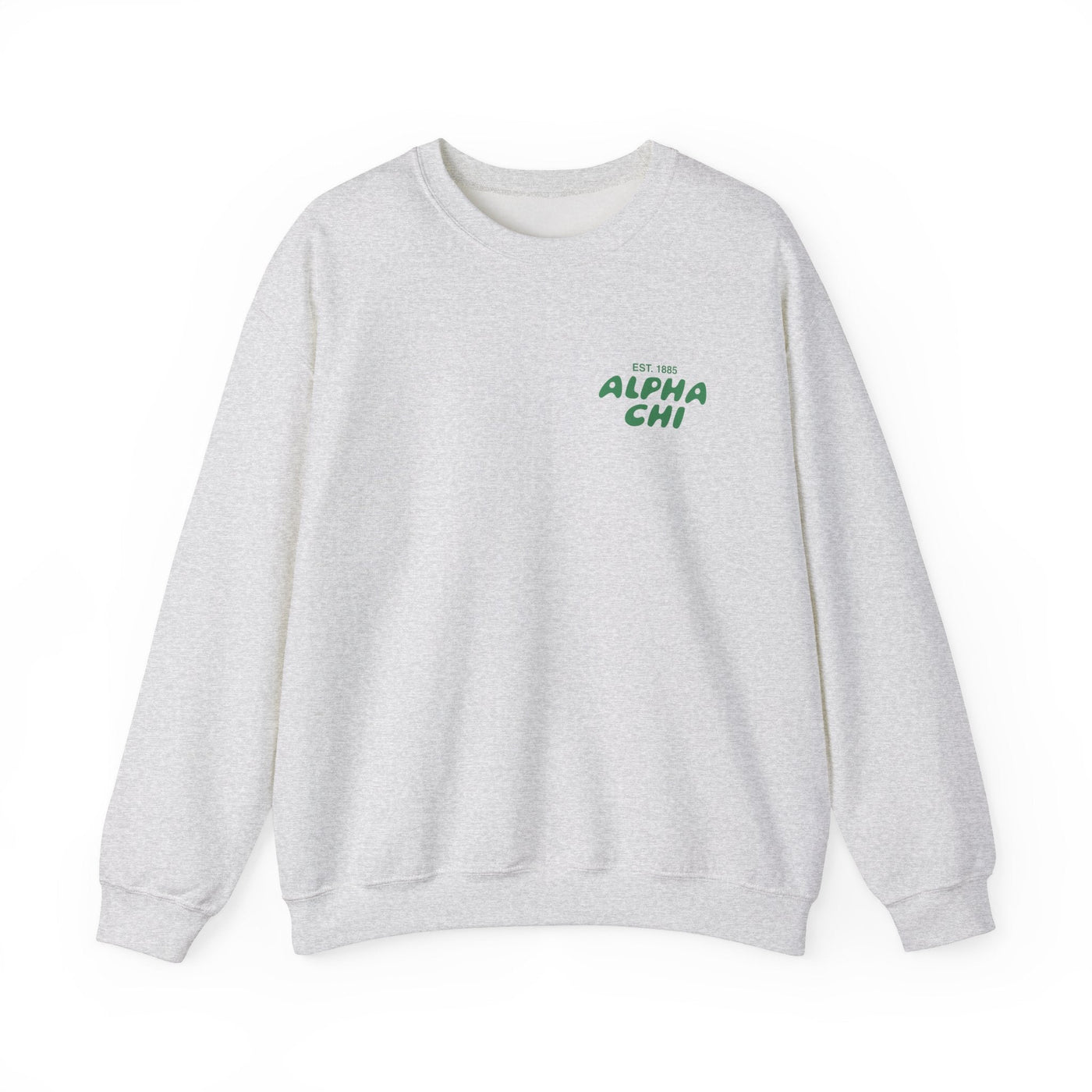 Alpha Chi Omega Bubble Font Sorority Crewneck Sweatshirt | Alpha Chi AXO Trendy Sweatshirt | Big Little Gift | Recruitment Gift