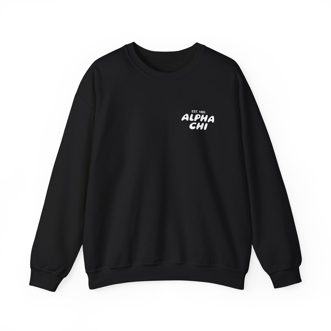 Alpha Chi Omega Bubble Font Sorority Crewneck Sweatshirt | Alpha Chi AXO Trendy Sweatshirt | Big Little Gift | Recruitment Gift