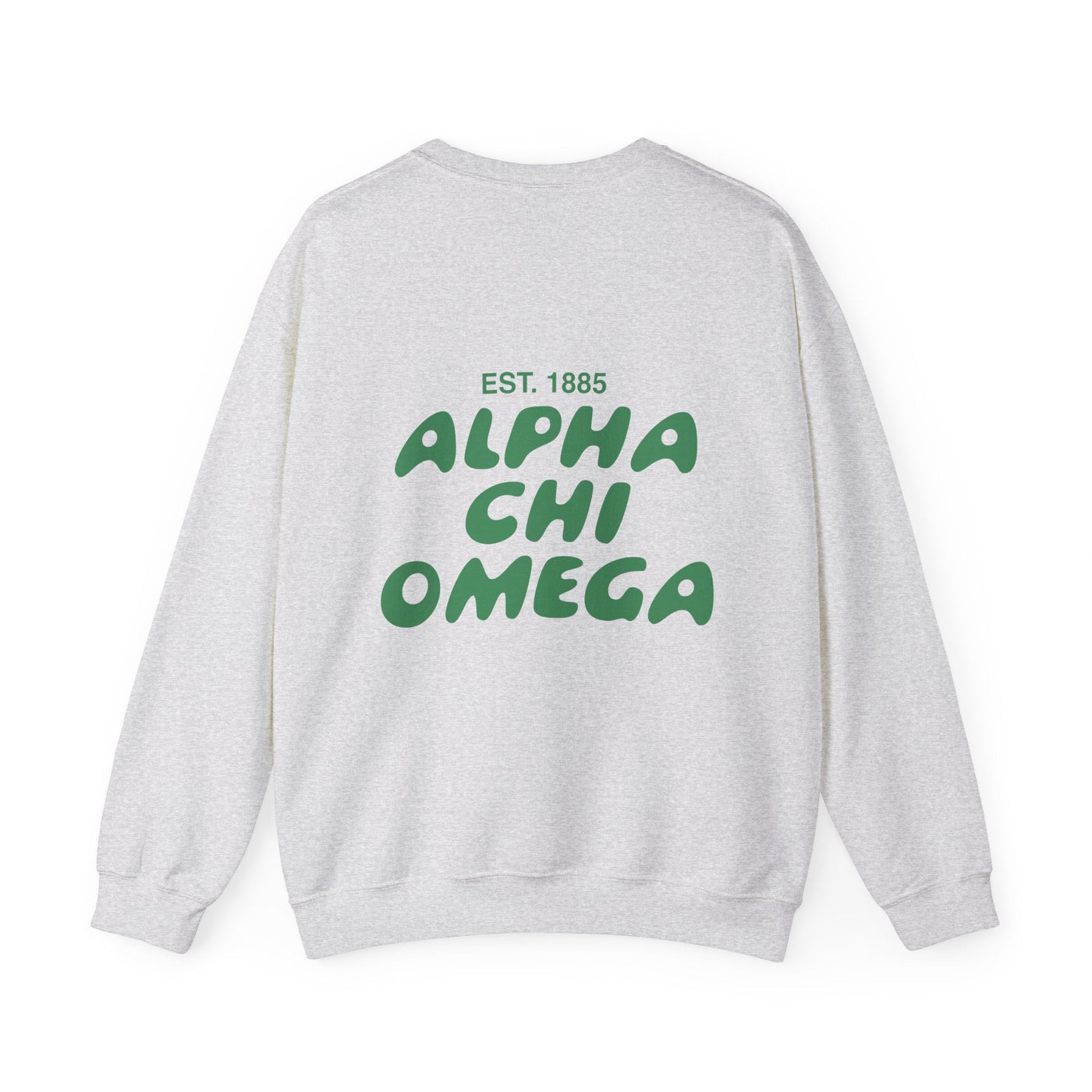 Alpha Chi Omega Bubble Font Sorority Crewneck Sweatshirt | Alpha Chi AXO Trendy Sweatshirt | Big Little Gift | Recruitment Gift