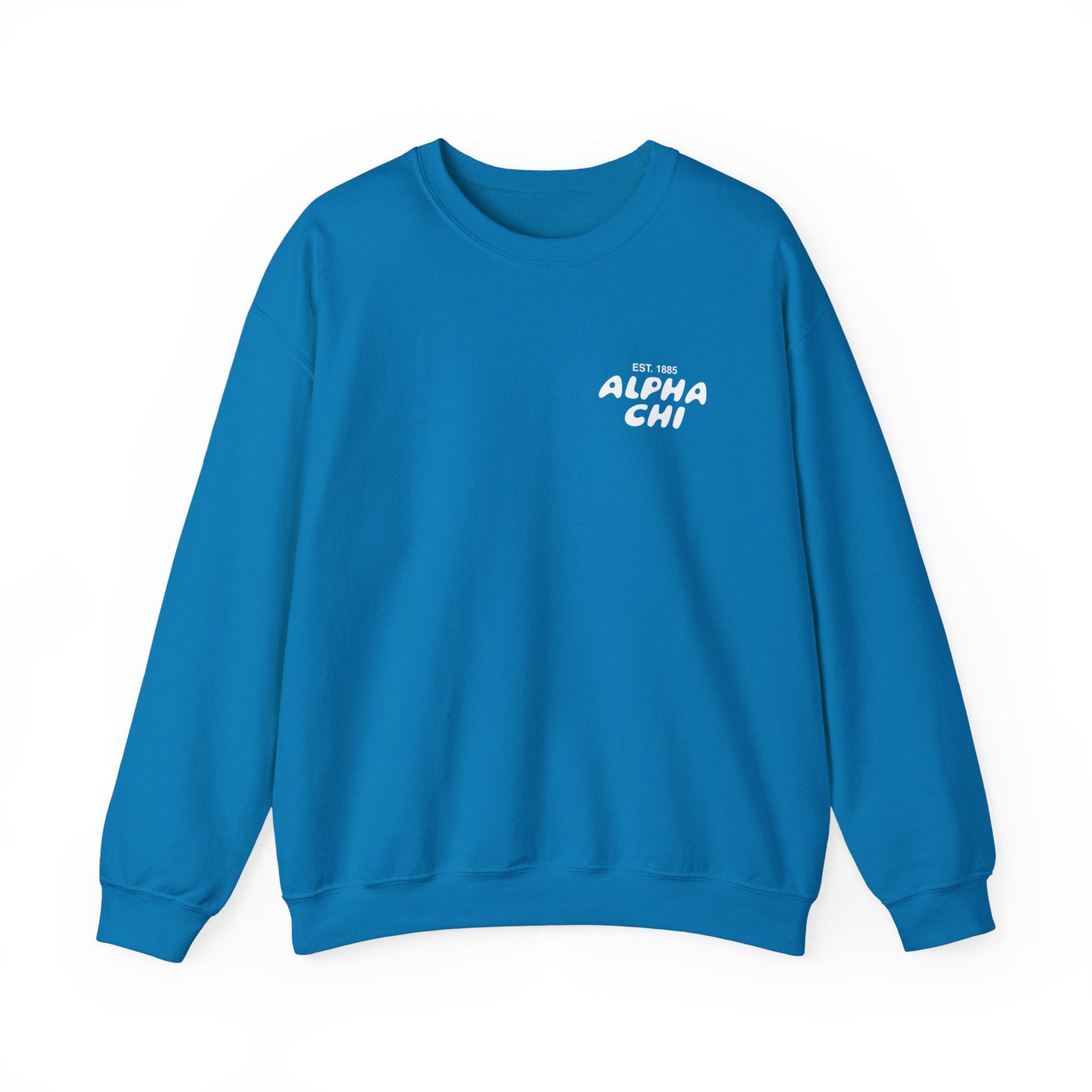 Alpha Chi Omega Bubble Font Sorority Crewneck Sweatshirt | Alpha Chi AXO Trendy Sweatshirt | Big Little Gift | Recruitment Gift