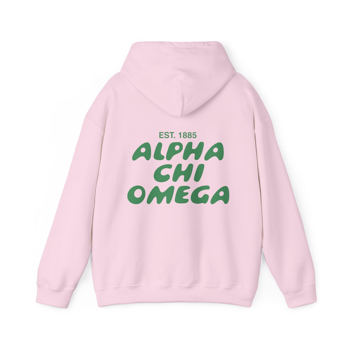 Alpha Chi Omega Bubble Font Sorority Hoodie | Alpha Chi AXO Trendy Sweatshirt | Big Little Gift | Recruitment Gift