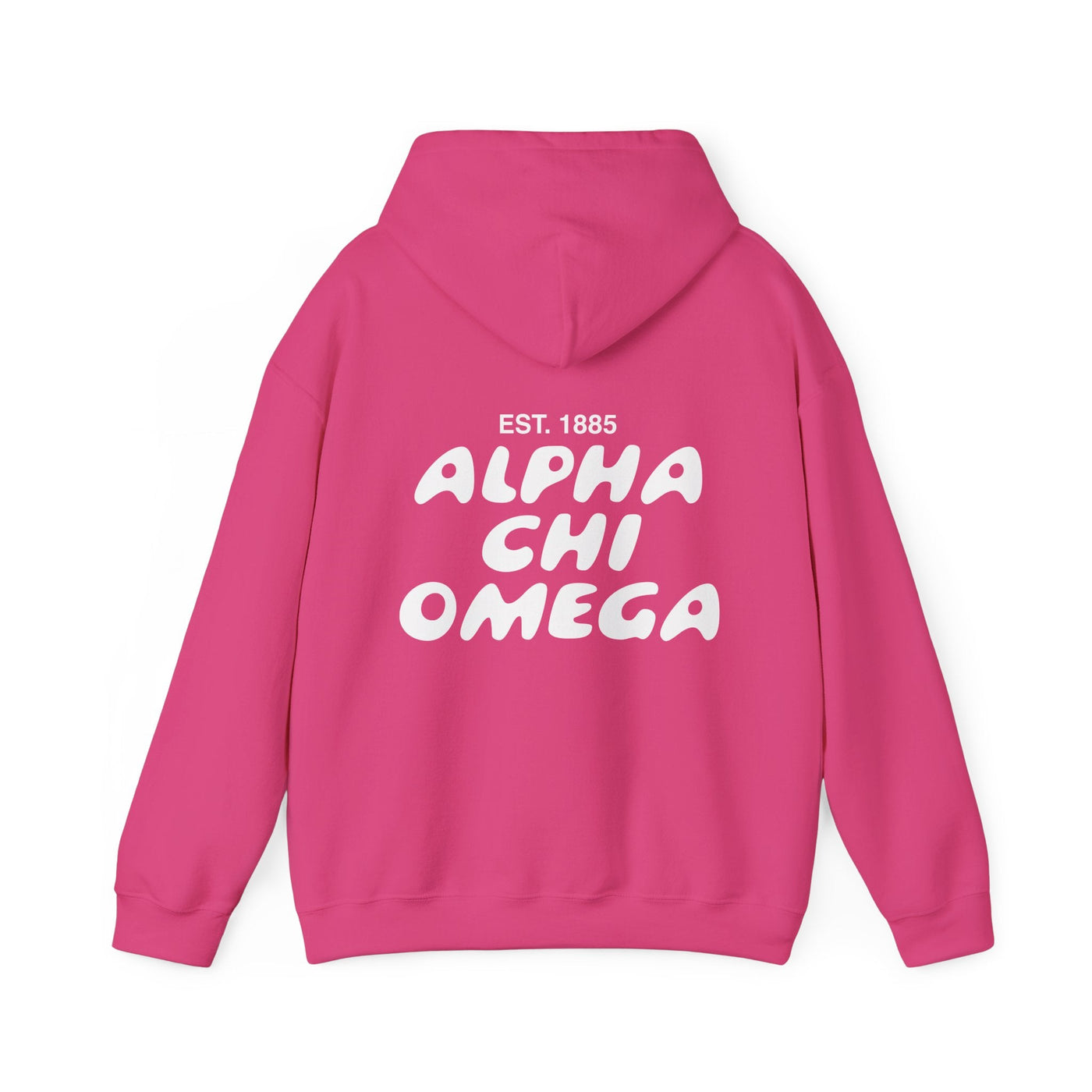 Alpha Chi Omega Bubble Font Sorority Hoodie | Alpha Chi AXO Trendy Sweatshirt | Big Little Gift | Recruitment Gift