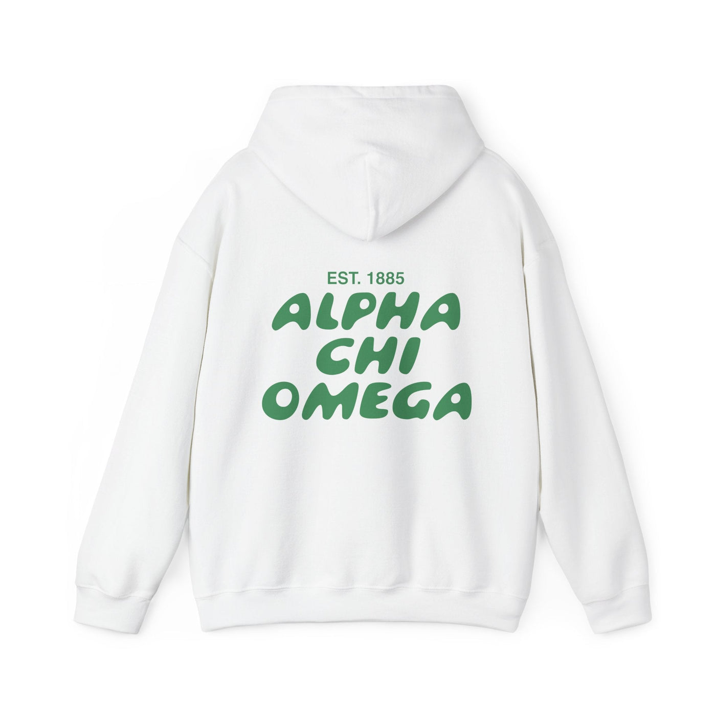 Alpha Chi Omega Bubble Font Sorority Hoodie | Alpha Chi AXO Trendy Sweatshirt | Big Little Gift | Recruitment Gift