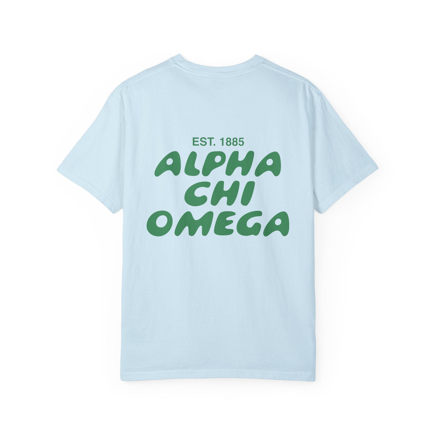 Alpha Chi Omega Bubble Letter T-Shirt | AXO Trendy College Greek Custom Oversized Shirt | Big Little Sorority T Shirt Gift