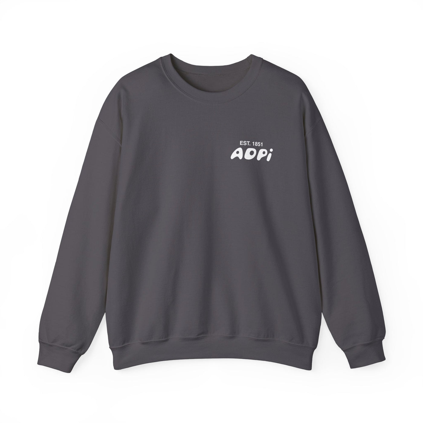 Alpha Delta Pi Bubble Font Sorority Crewneck Sweatshirt | ADPi Trendy Sweatshirt | Big Little Gift | Recruitment Gift