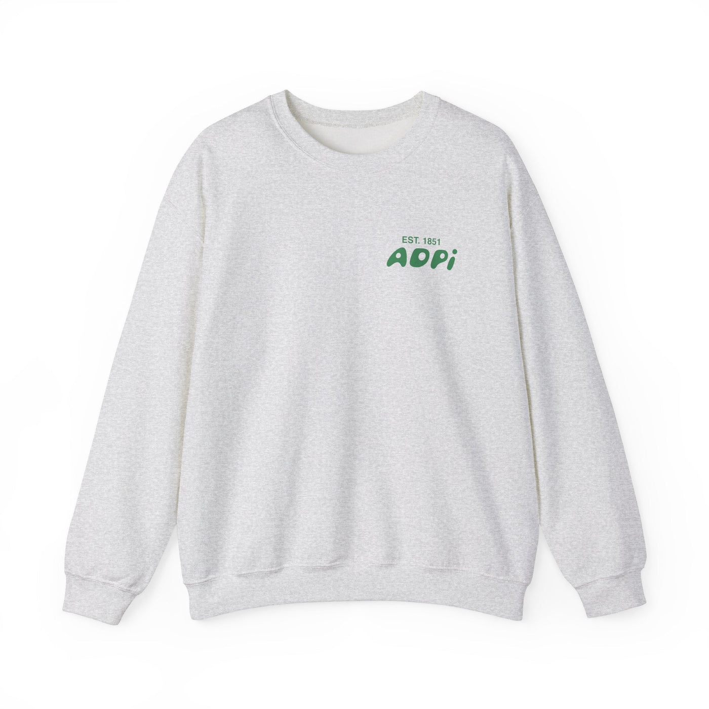 Alpha Delta Pi Bubble Font Sorority Crewneck Sweatshirt | ADPi Trendy Sweatshirt | Big Little Gift | Recruitment Gift