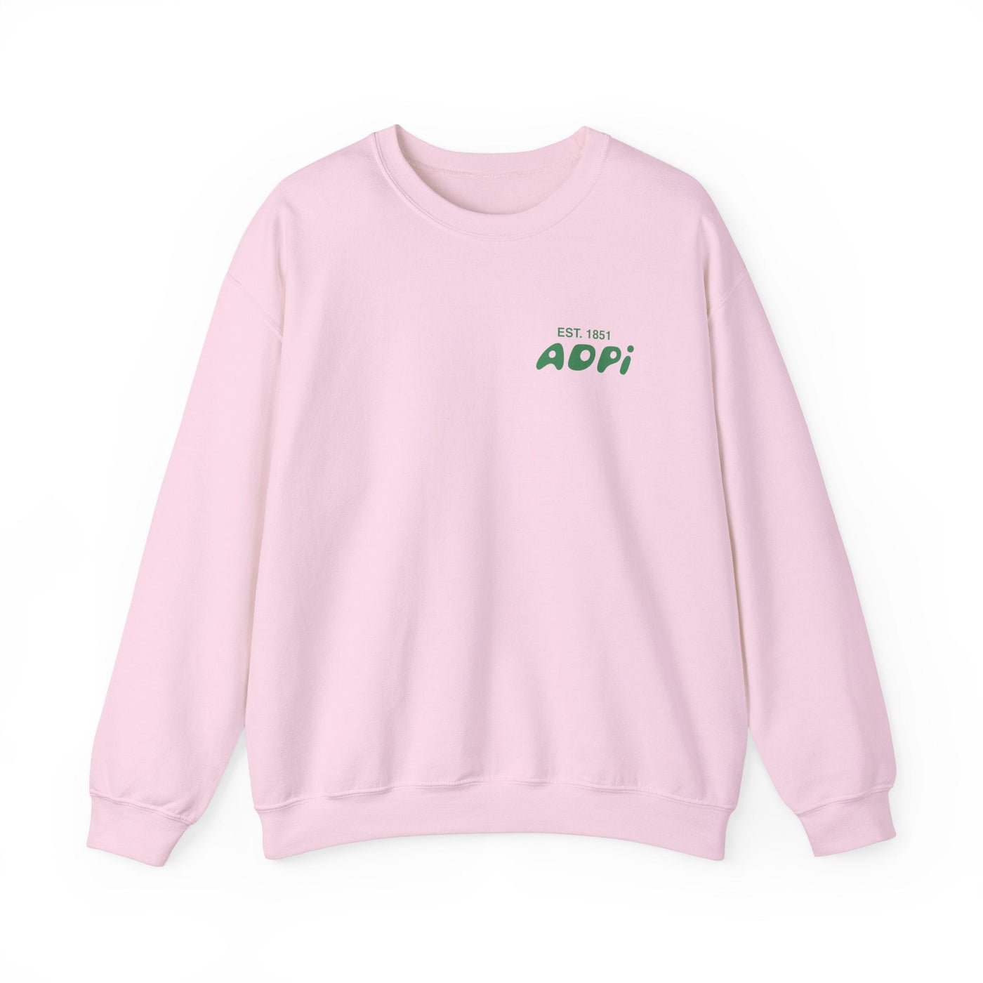 Alpha Delta Pi Bubble Font Sorority Crewneck Sweatshirt | ADPi Trendy Sweatshirt | Big Little Gift | Recruitment Gift