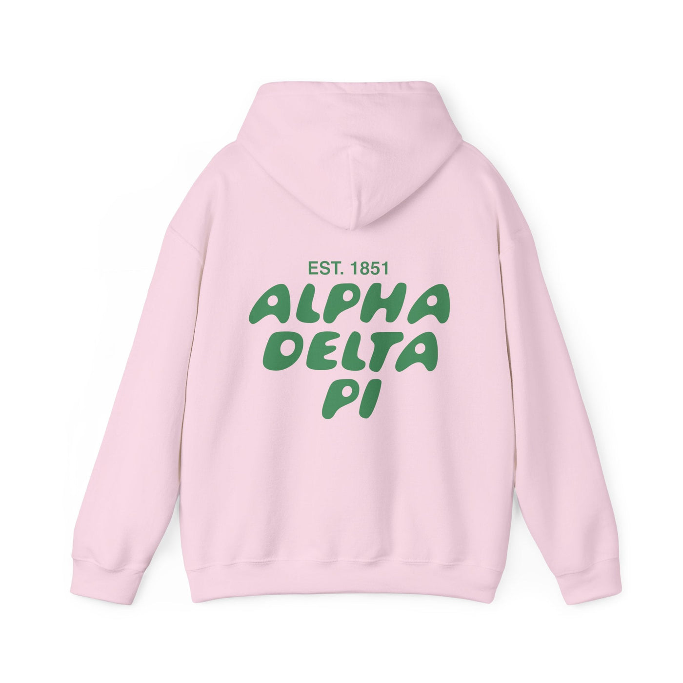 Alpha Delta Pi Bubble Font Sorority Hoodie | ADPi Trendy Sweatshirt | Big Little Gift | Recruitment Gift