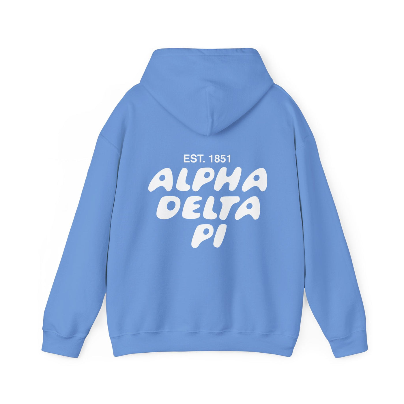 Alpha Delta Pi Bubble Font Sorority Hoodie | ADPi Trendy Sweatshirt | Big Little Gift | Recruitment Gift