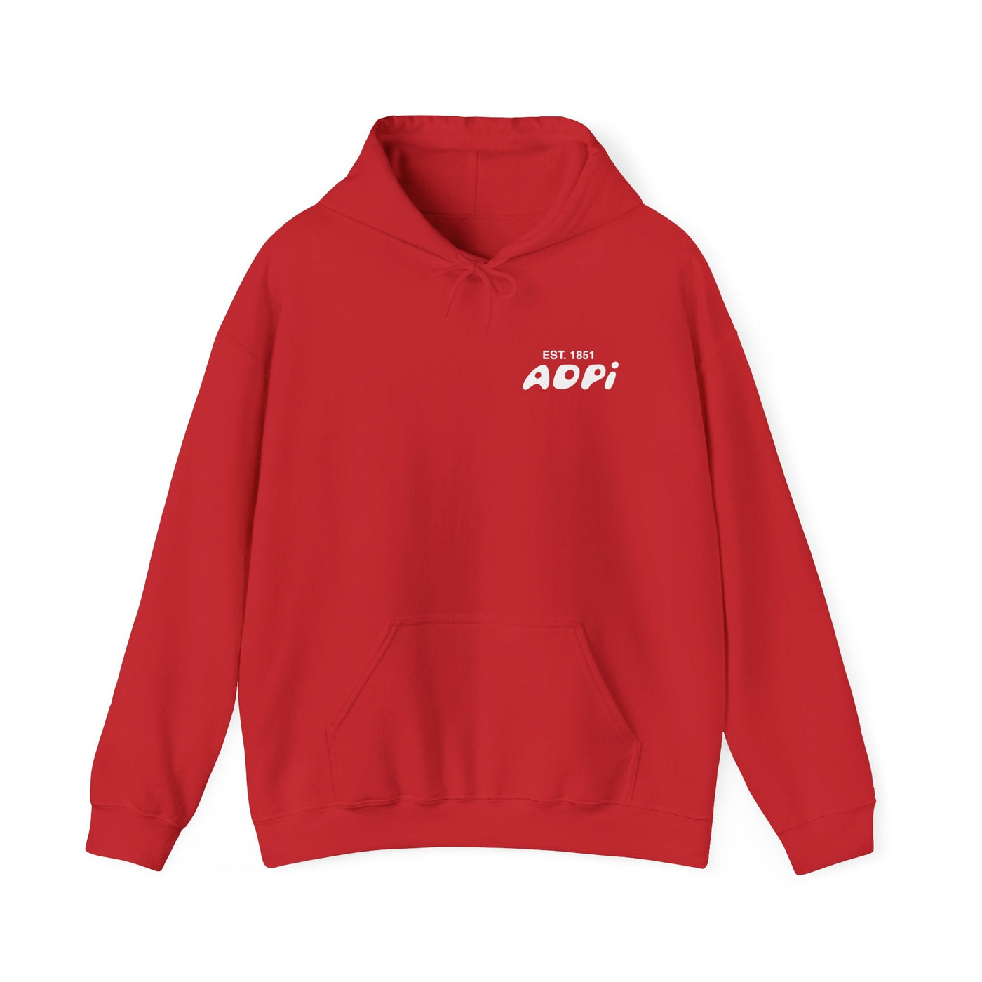 Alpha Delta Pi Bubble Font Sorority Hoodie | ADPi Trendy Sweatshirt | Big Little Gift | Recruitment Gift