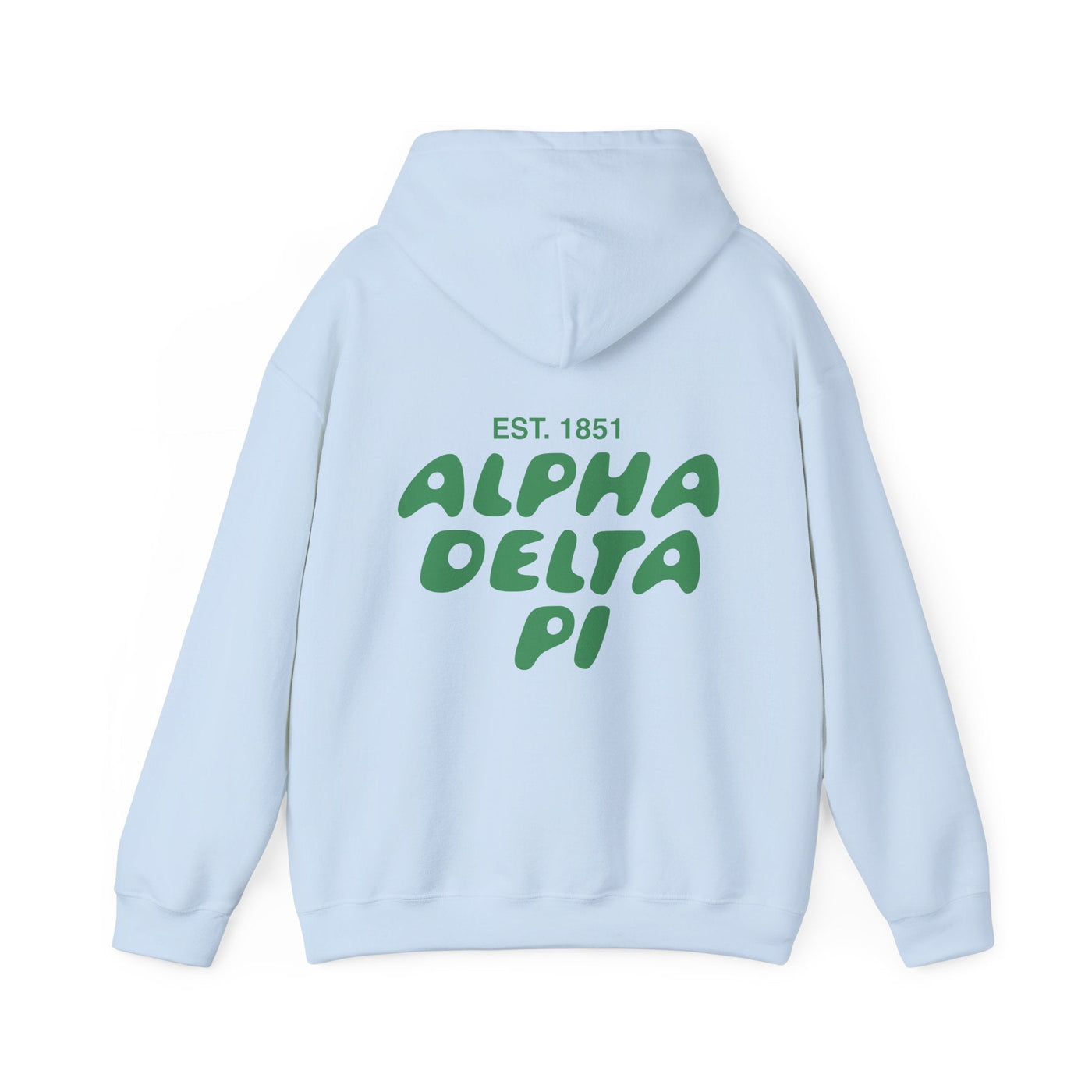 Alpha Delta Pi Bubble Font Sorority Hoodie | ADPi Trendy Sweatshirt | Big Little Gift | Recruitment Gift