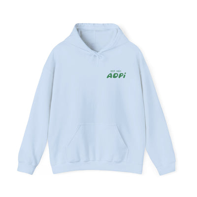 Alpha Delta Pi Bubble Font Sorority Hoodie | ADPi Trendy Sweatshirt | Big Little Gift | Recruitment Gift