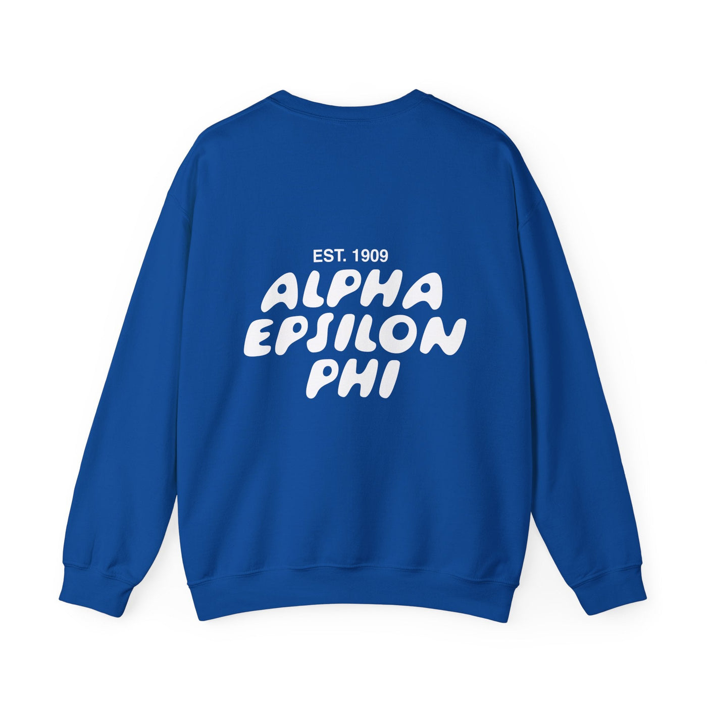 Alpha Epsilon Phi Bubble Font Sorority Crewneck Sweatshirt | AEPhi Trendy Sweatshirt | Big Little Gift | Recruitment Gift