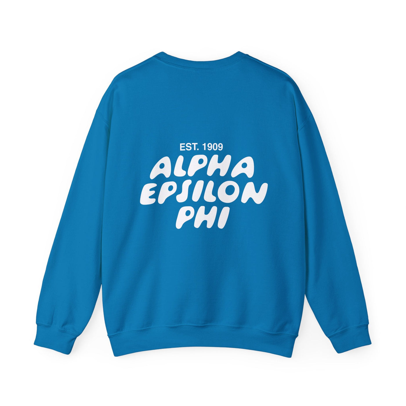 Alpha Epsilon Phi Bubble Font Sorority Crewneck Sweatshirt | AEPhi Trendy Sweatshirt | Big Little Gift | Recruitment Gift