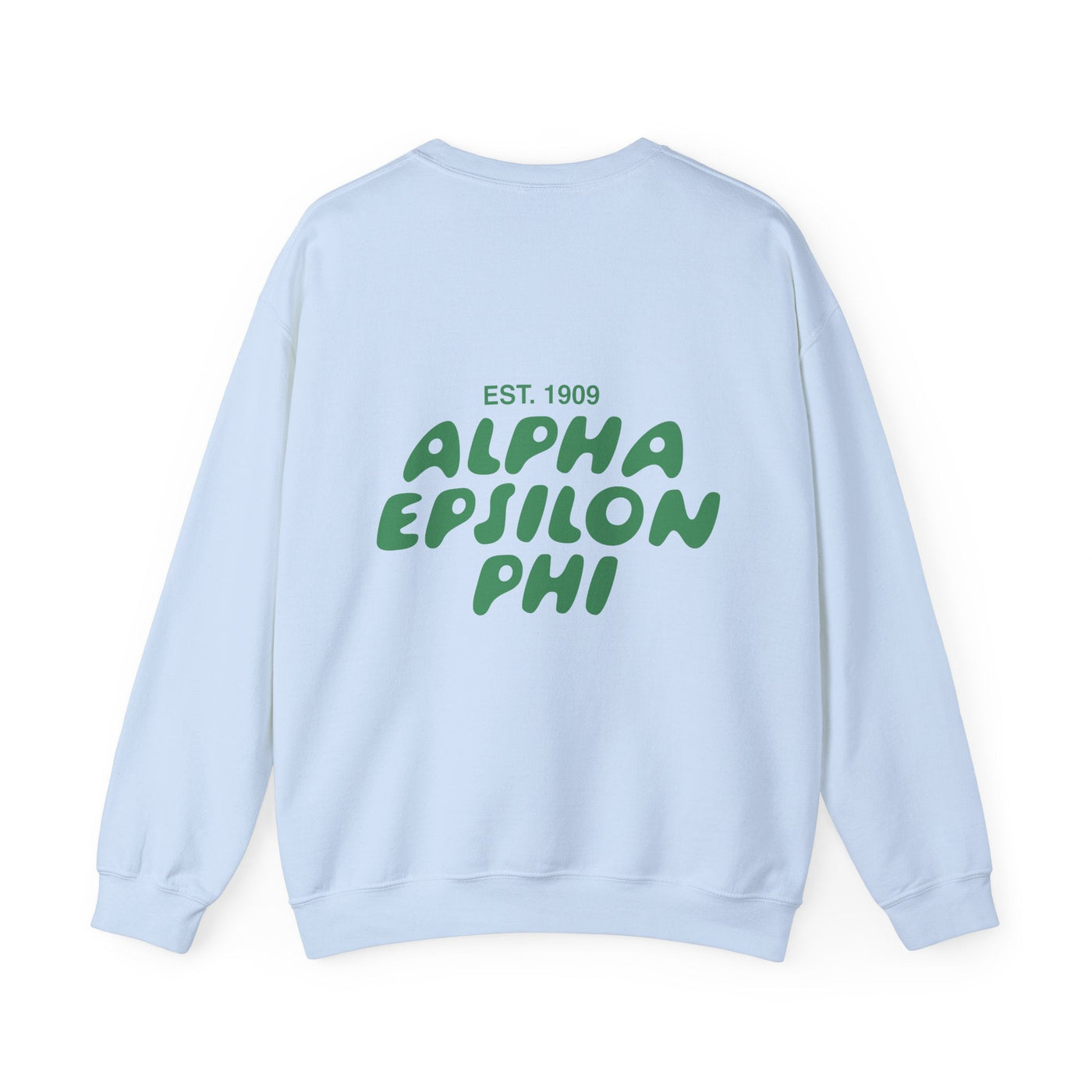 Alpha Epsilon Phi Bubble Font Sorority Crewneck Sweatshirt | AEPhi Trendy Sweatshirt | Big Little Gift | Recruitment Gift