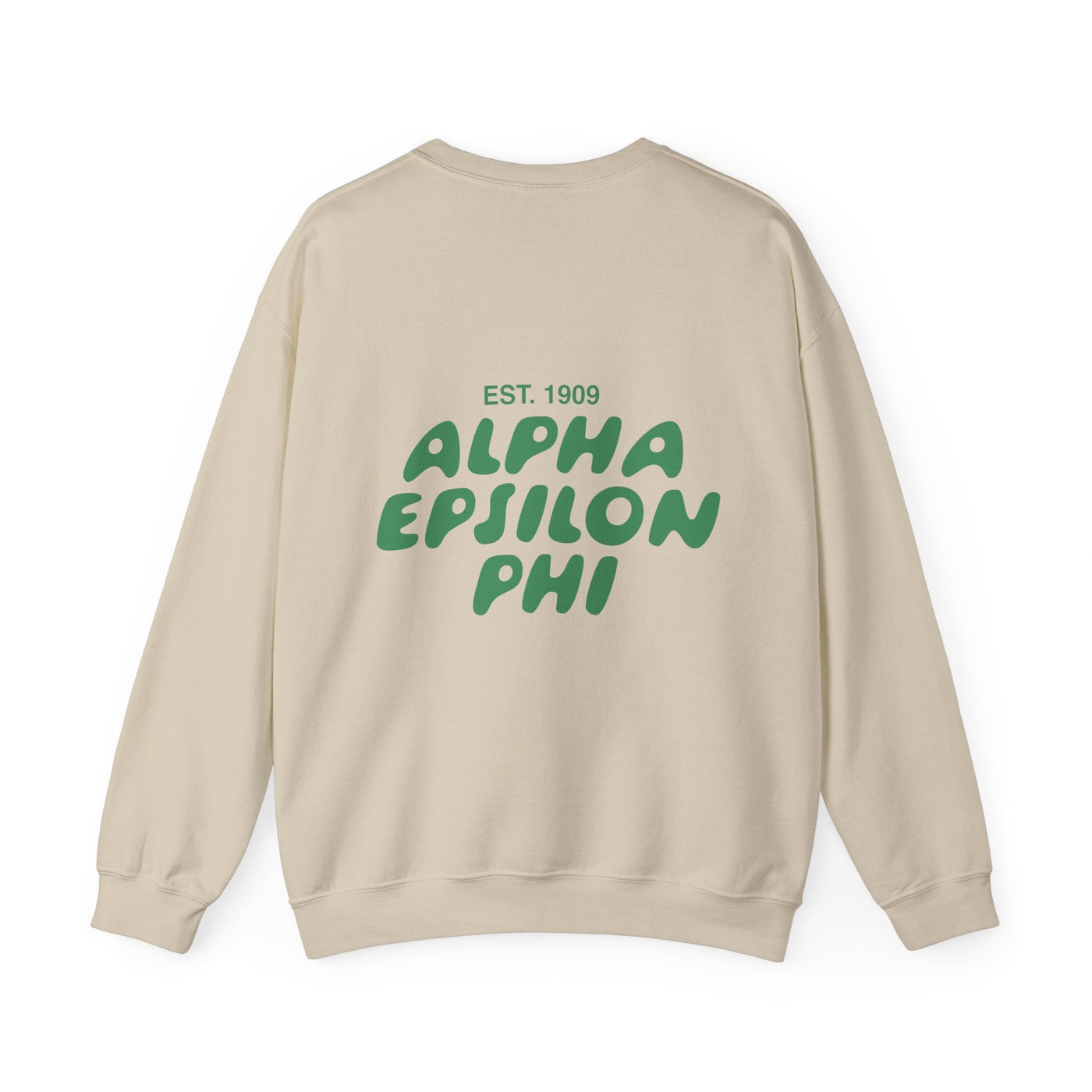 Alpha Epsilon Phi Bubble Font Sorority Crewneck Sweatshirt | AEPhi Trendy Sweatshirt | Big Little Gift | Recruitment Gift