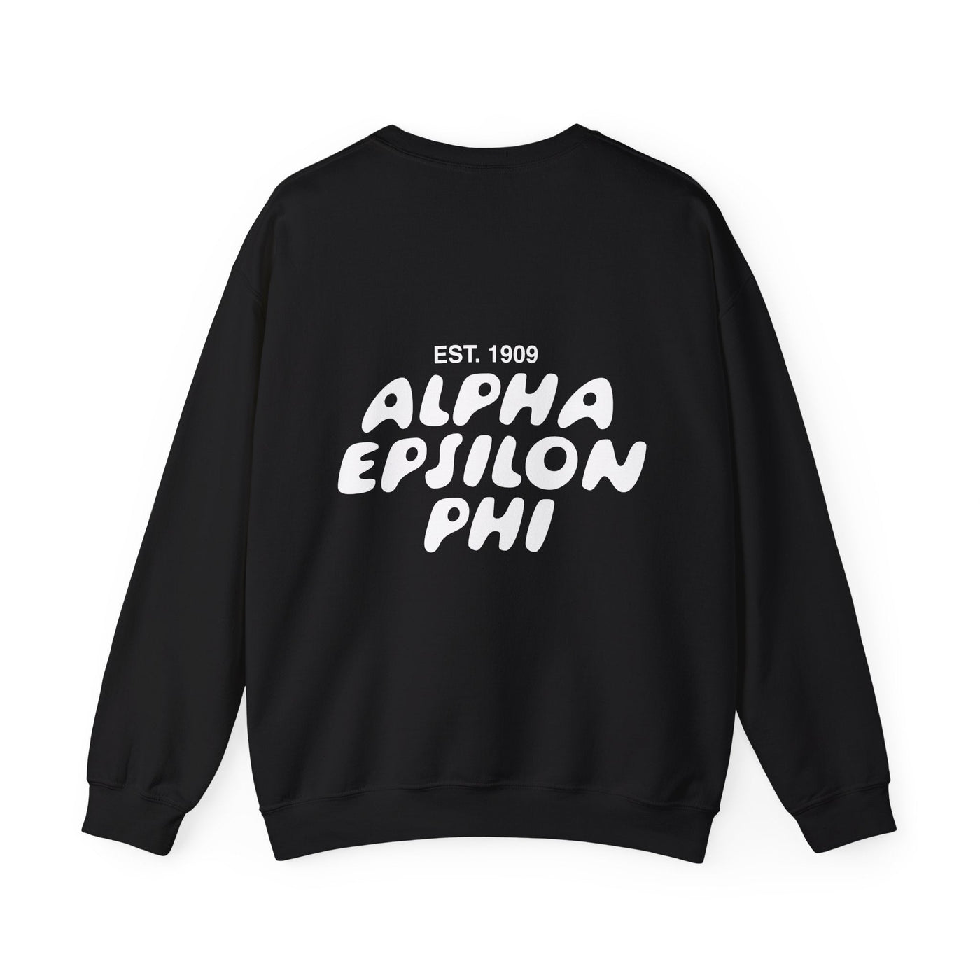 Alpha Epsilon Phi Bubble Font Sorority Crewneck Sweatshirt | AEPhi Trendy Sweatshirt | Big Little Gift | Recruitment Gift