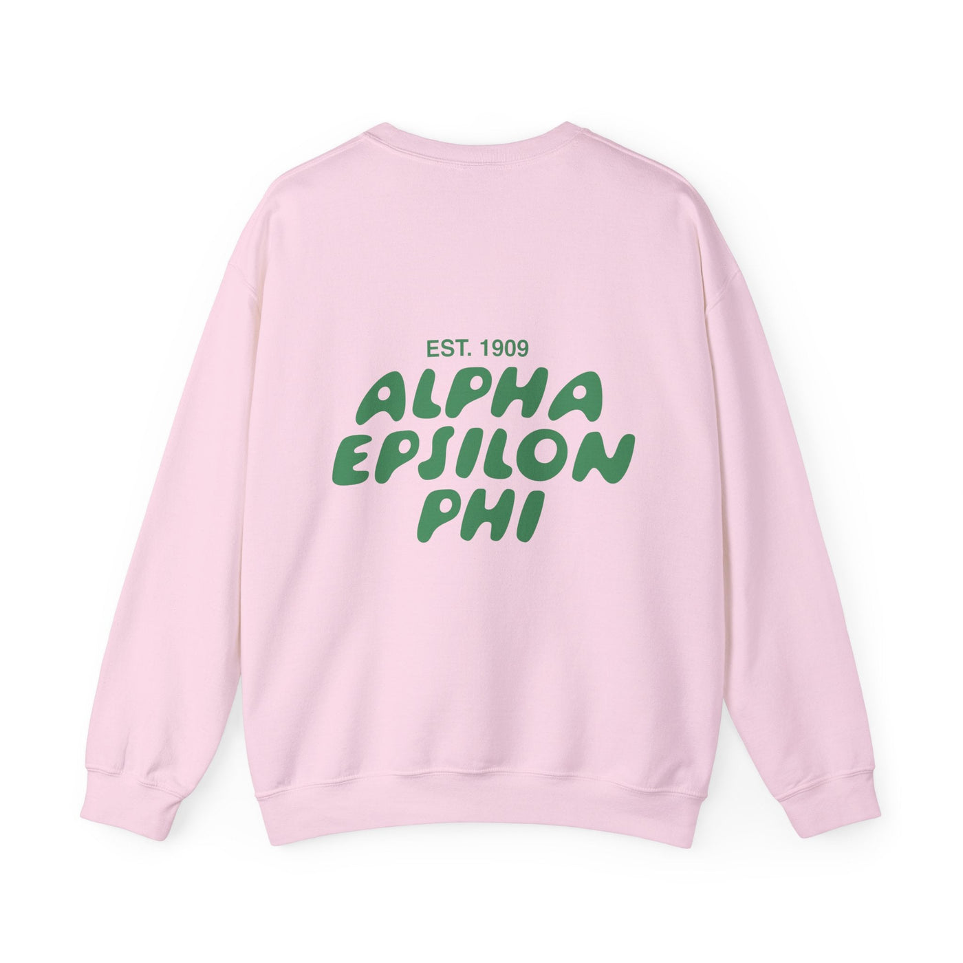 Alpha Epsilon Phi Bubble Font Sorority Crewneck Sweatshirt | AEPhi Trendy Sweatshirt | Big Little Gift | Recruitment Gift