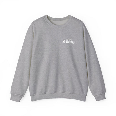 Alpha Epsilon Phi Bubble Font Sorority Crewneck Sweatshirt | AEPhi Trendy Sweatshirt | Big Little Gift | Recruitment Gift