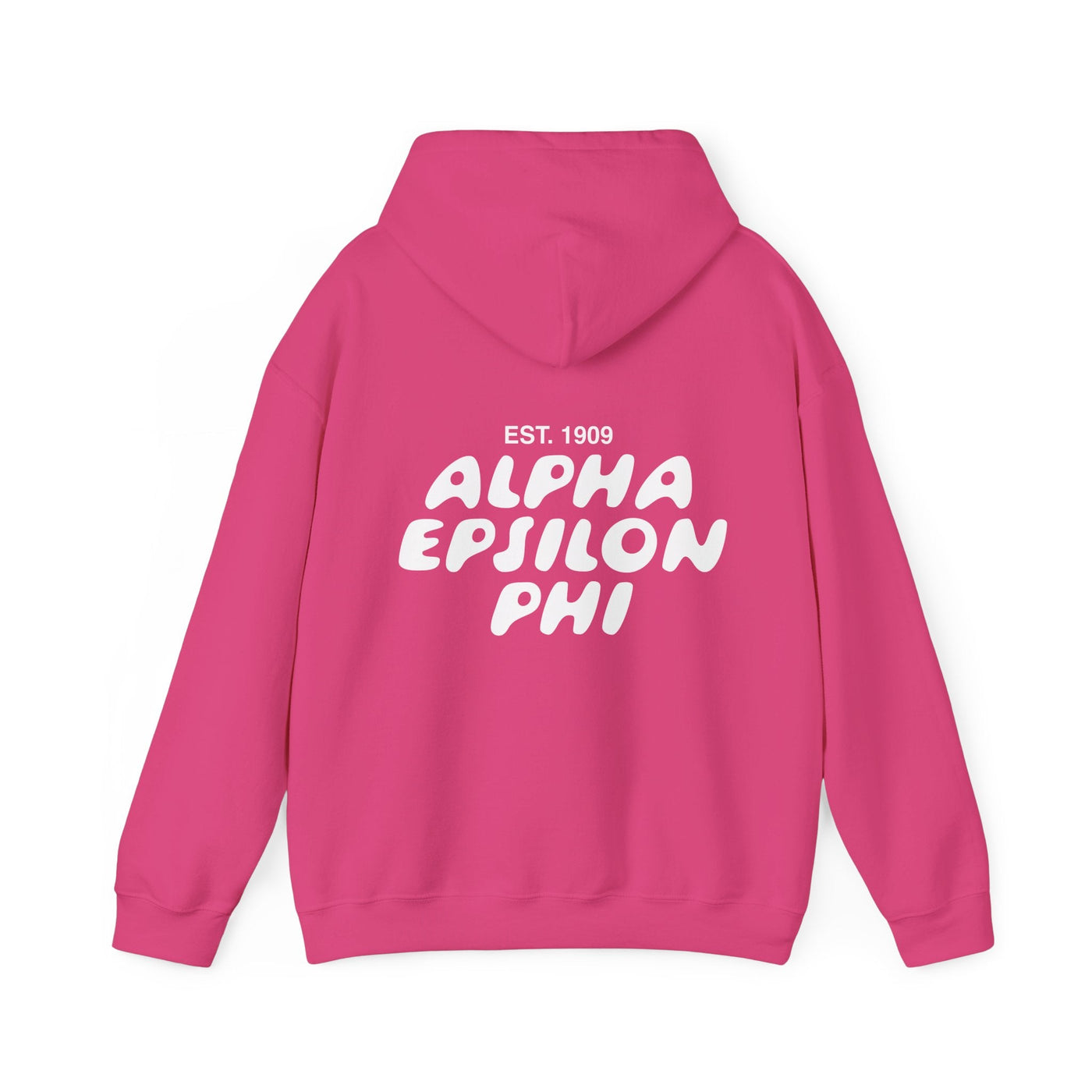 Alpha Epsilon Phi Bubble Font Sorority Hoodie | AEPhi Trendy Sweatshirt | Big Little Gift | Recruitment Gift