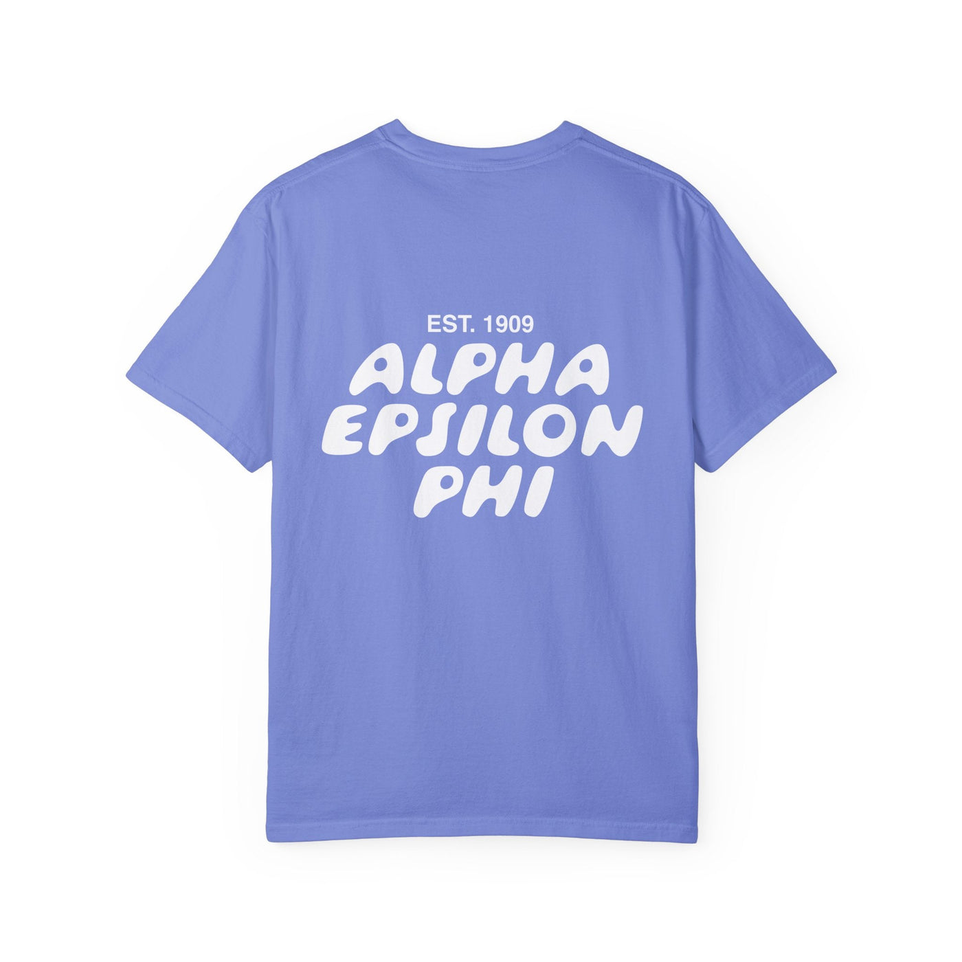 Alpha Epsilon Phi Bubble Letter T-Shirt | AEPhi Trendy College Greek Custom Oversized Shirt | Big Little Sorority T Shirt Gift