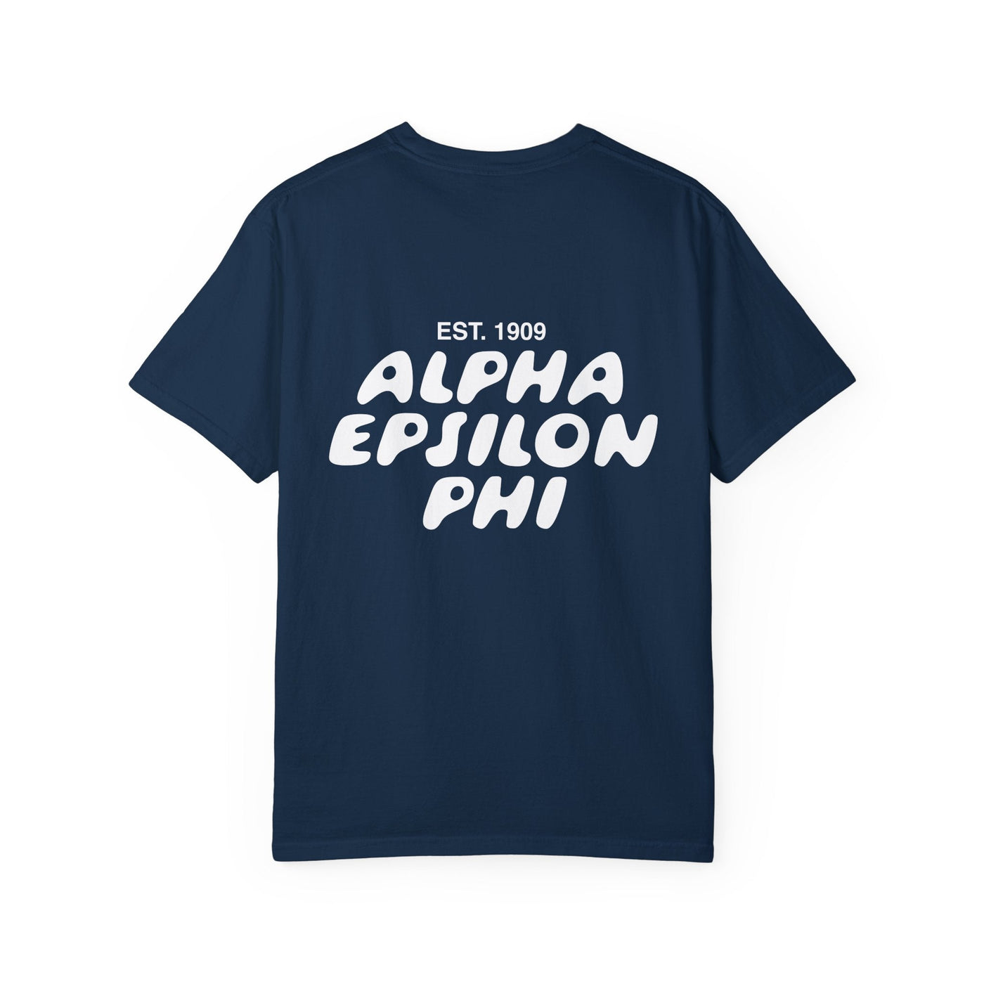 Alpha Epsilon Phi Bubble Letter T-Shirt | AEPhi Trendy College Greek Custom Oversized Shirt | Big Little Sorority T Shirt Gift