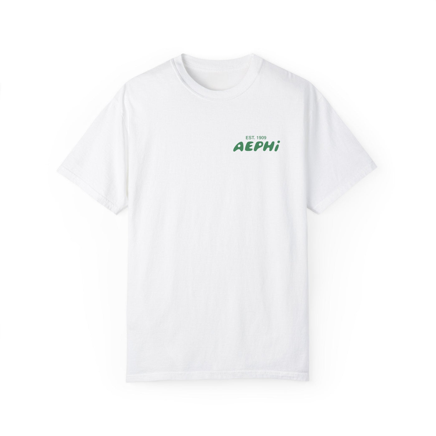 Alpha Epsilon Phi Bubble Letter T-Shirt | AEPhi Trendy College Greek Custom Oversized Shirt | Big Little Sorority T Shirt Gift