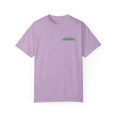 Alpha Epsilon Phi Bubble Letter T-Shirt | AEPhi Trendy College Greek Custom Oversized Shirt | Big Little Sorority T Shirt Gift