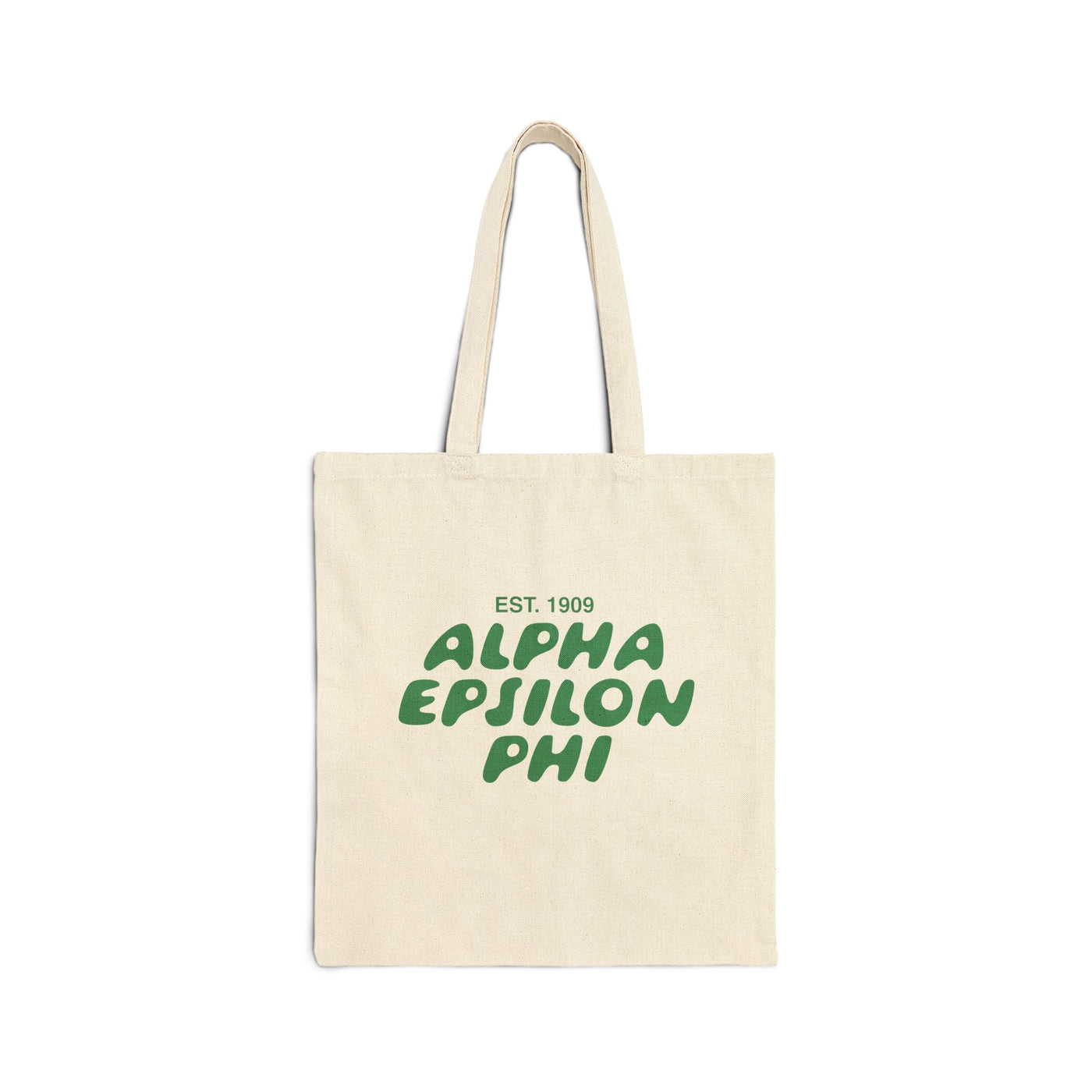 Alpha Epsilon Phi Bubble Text Trendy Tote Bag | AEPhi College Sorority Beach Bag | Big Little Gift