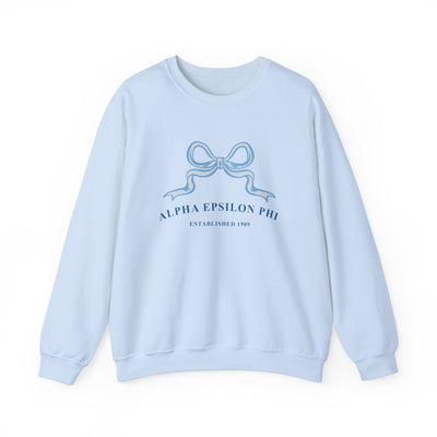 Alpha Epsilon Phi Ribbon Sorority Crewneck | AEPhi Trendy Sweatshirt Big Little Recruitment Gift