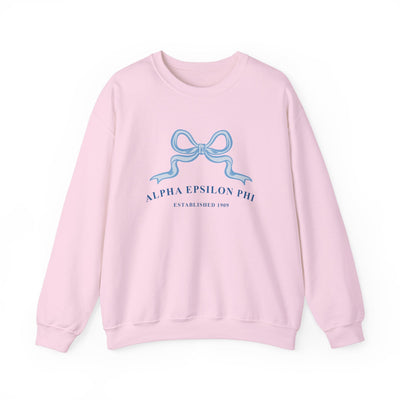 Alpha Epsilon Phi Ribbon Sorority Crewneck | AEPhi Trendy Sweatshirt Big Little Recruitment Gift