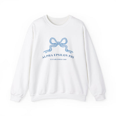 Alpha Epsilon Phi Ribbon Sorority Crewneck | AEPhi Trendy Sweatshirt Big Little Recruitment Gift