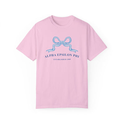 Alpha Epsilon Phi Ribbon Sorority T-Shirt | AEPhi Trendy Shirt Big Little Recruitment Gift