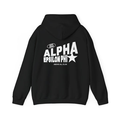 Alpha Epsilon Phi Trendy Star Sorority Hoodie | AEPhi Cute Sweatshirt | Big Little Gift | Recruitment Gift