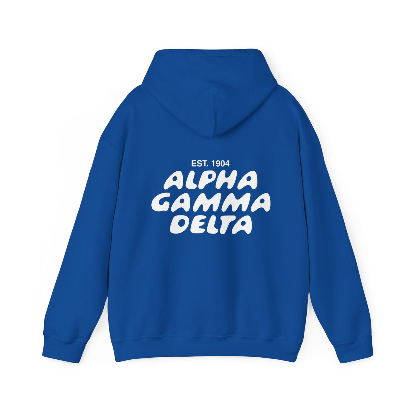 Alpha Gamma Delta Bubble Font Sorority Hoodie | Alpha Gam Trendy Sweatshirt | Big Little Gift | Recruitment Gift