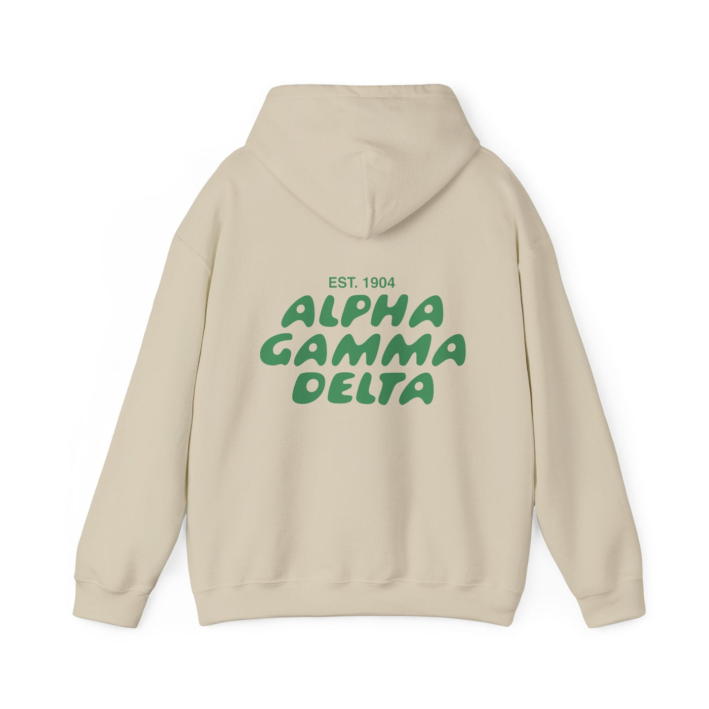 Alpha Gamma Delta Bubble Font Sorority Hoodie | Alpha Gam Trendy Sweatshirt | Big Little Gift | Recruitment Gift