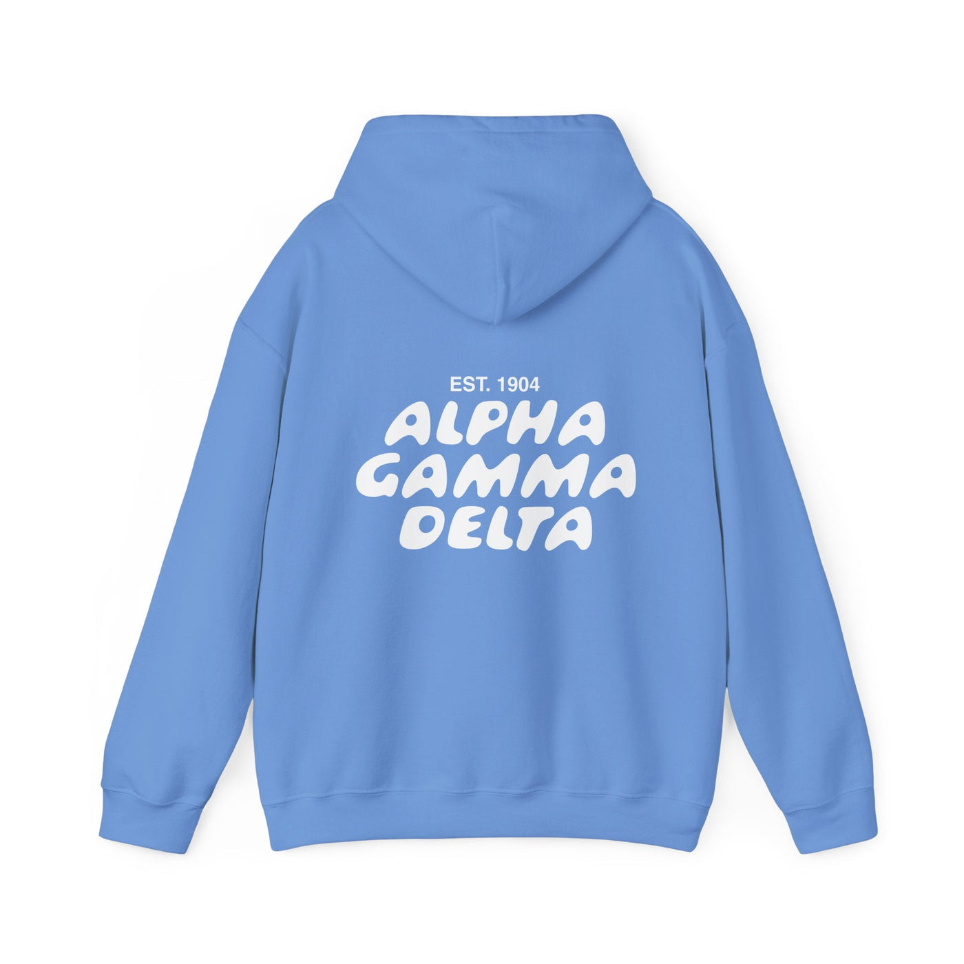 Alpha Gamma Delta Bubble Font Sorority Hoodie | Alpha Gam Trendy Sweatshirt | Big Little Gift | Recruitment Gift