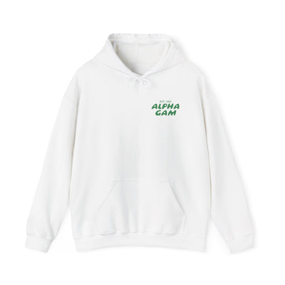 Alpha Gamma Delta Bubble Font Sorority Hoodie | Alpha Gam Trendy Sweatshirt | Big Little Gift | Recruitment Gift