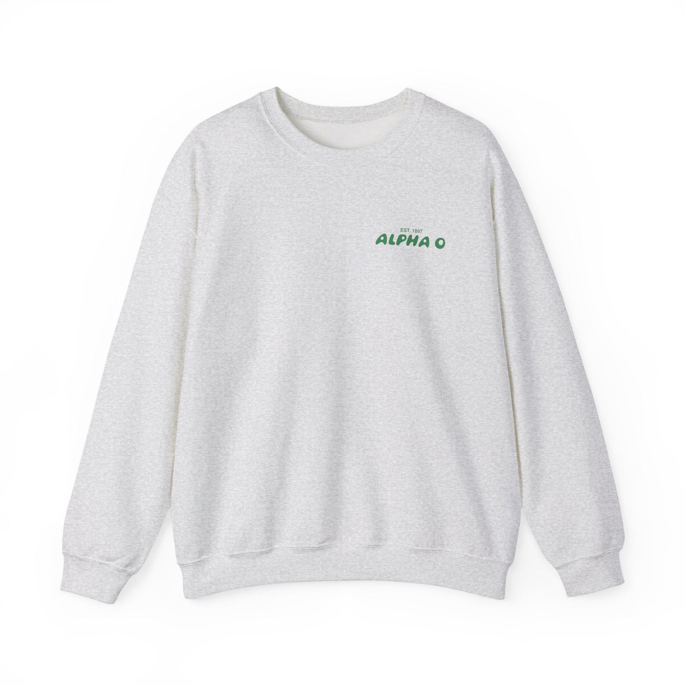 Alpha Omicron Pi Bubble Font Sorority Crewneck Sweatshirt | Alpha O Trendy Sweatshirt | Big Little Gift | Recruitment Gift