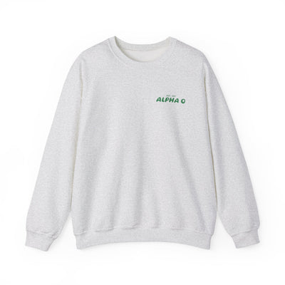 Alpha Omicron Pi Bubble Font Sorority Crewneck Sweatshirt | Alpha O Trendy Sweatshirt | Big Little Gift | Recruitment Gift