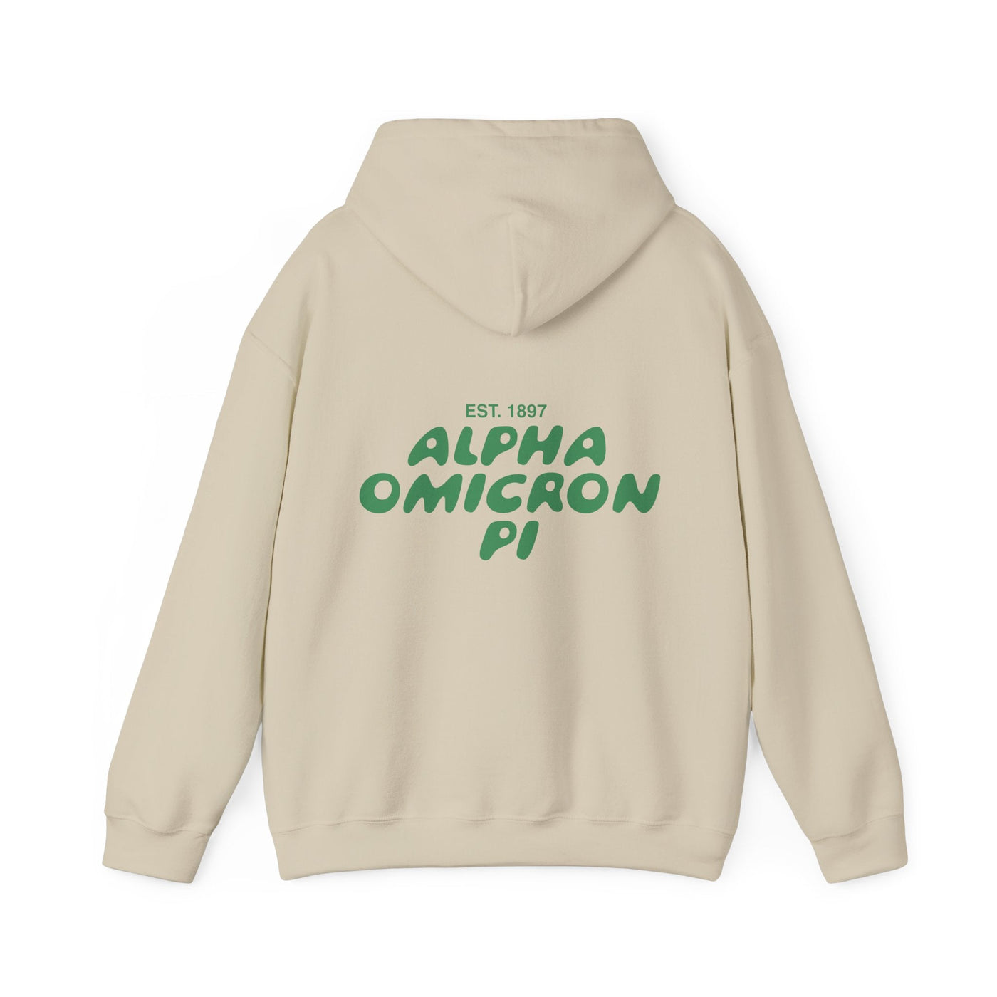 Alpha Omicron Pi Bubble Font Sorority Hoodie | Alpha O Trendy Sweatshirt | Big Little Gift | Recruitment Gift