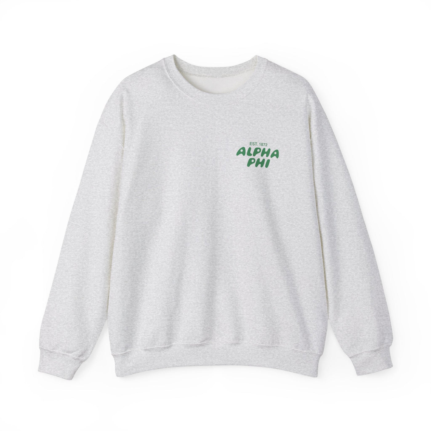 Alpha Phi Bubble Font Sorority Crewneck Sweatshirt | APhi Trendy Sweatshirt | Big Little Gift | Recruitment Gift