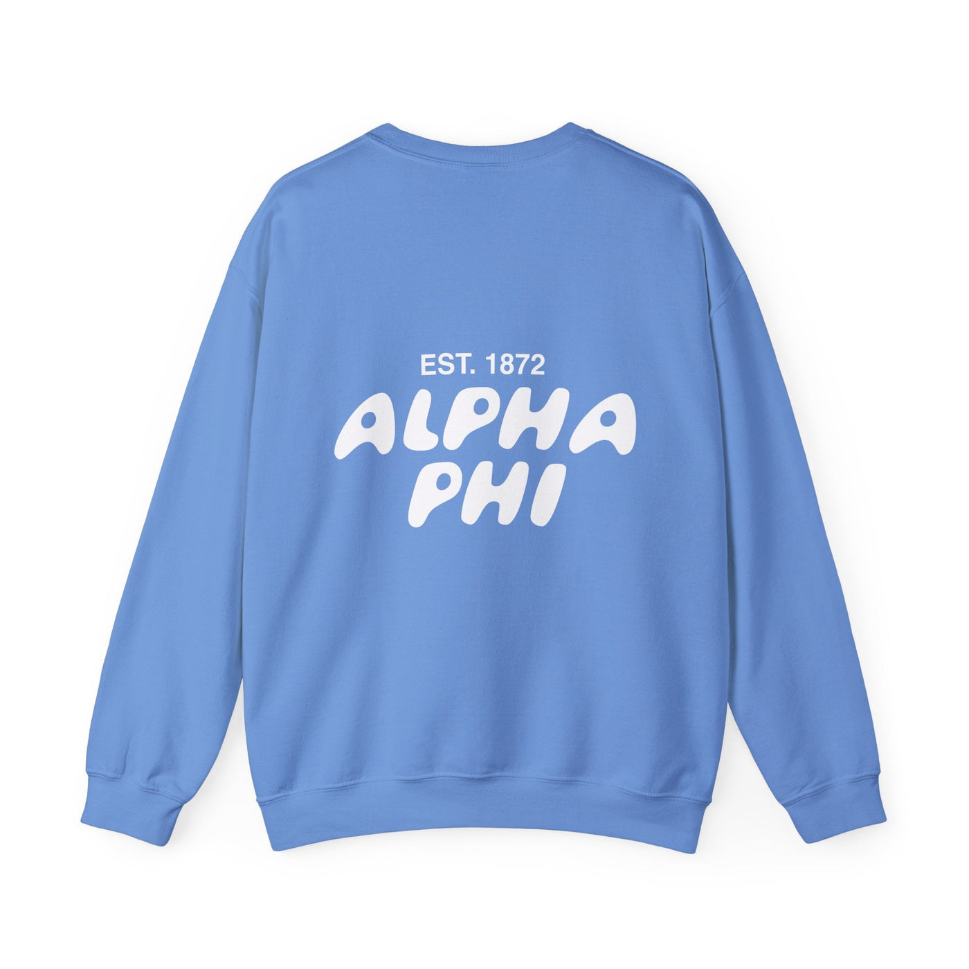 Alpha Phi Bubble Font Sorority Crewneck Sweatshirt | APhi Trendy Sweatshirt | Big Little Gift | Recruitment Gift