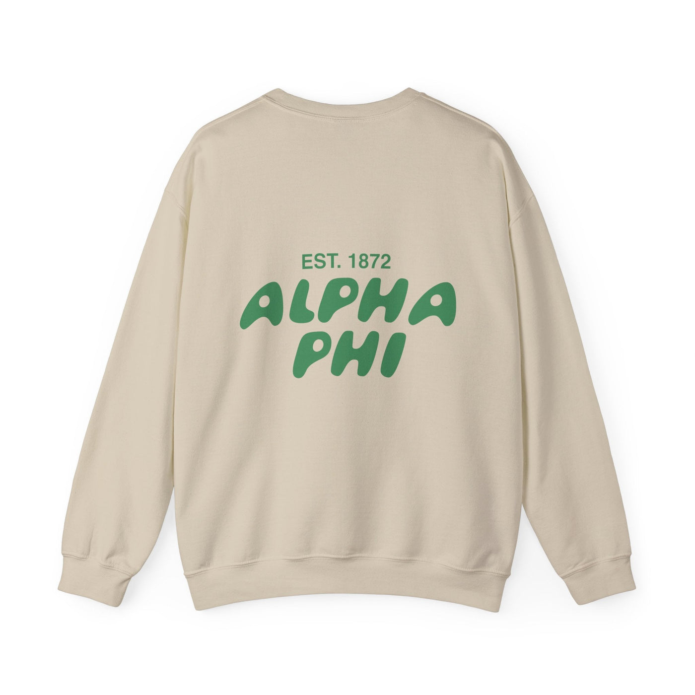 Alpha Phi Bubble Font Sorority Crewneck Sweatshirt | APhi Trendy Sweatshirt | Big Little Gift | Recruitment Gift