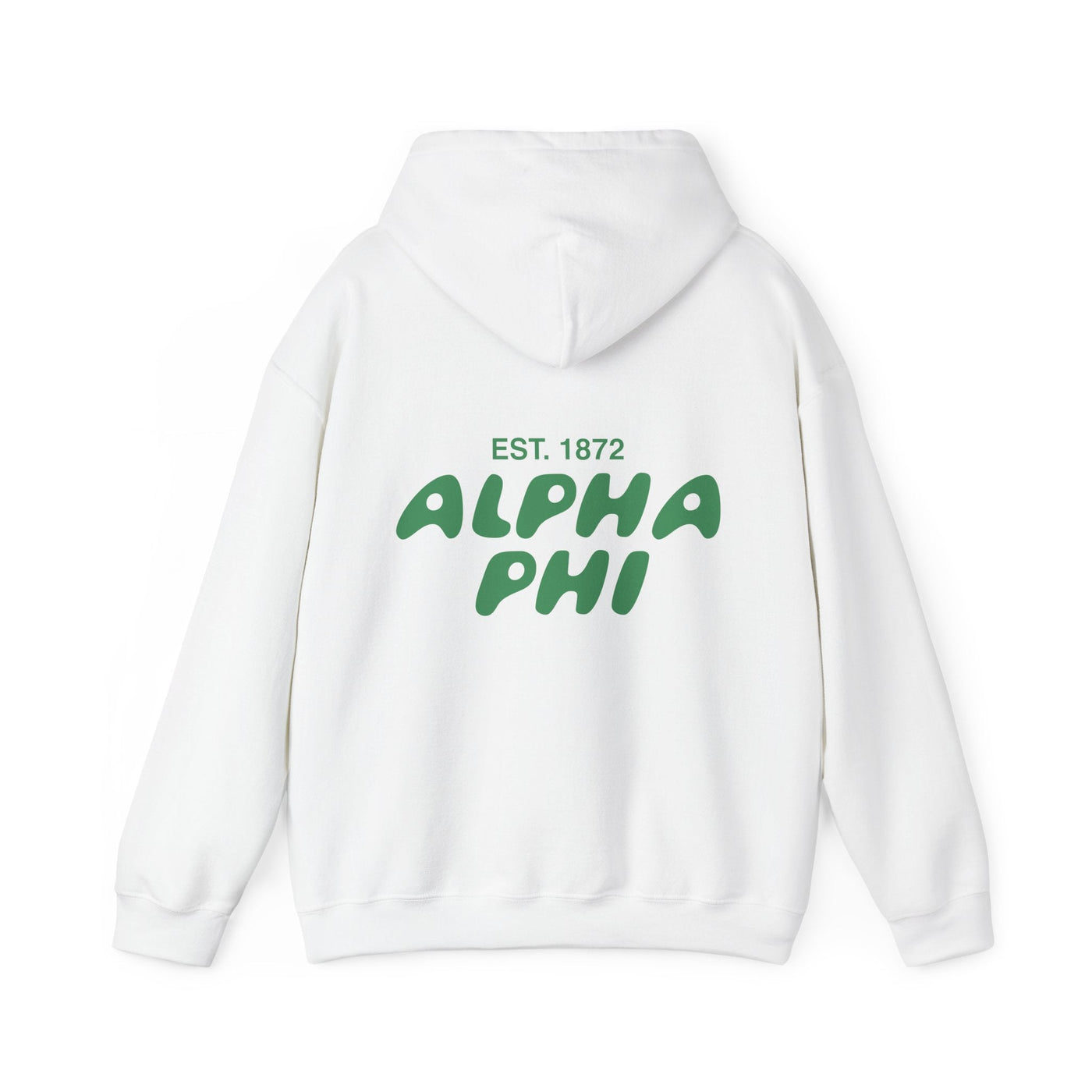 Alpha Phi Bubble Font Sorority Hoodie | APhi Trendy Sweatshirt | Big Little Gift | Recruitment Gift