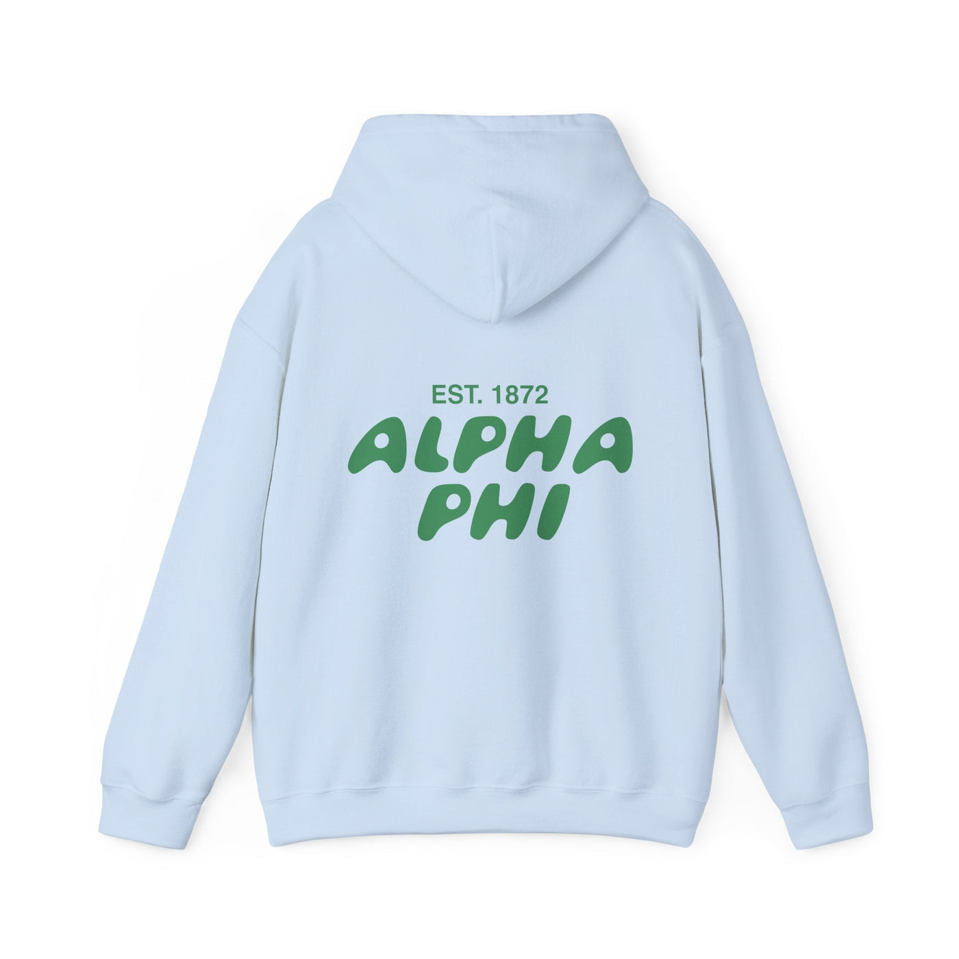 Alpha Phi Bubble Font Sorority Hoodie | APhi Trendy Sweatshirt | Big Little Gift | Recruitment Gift